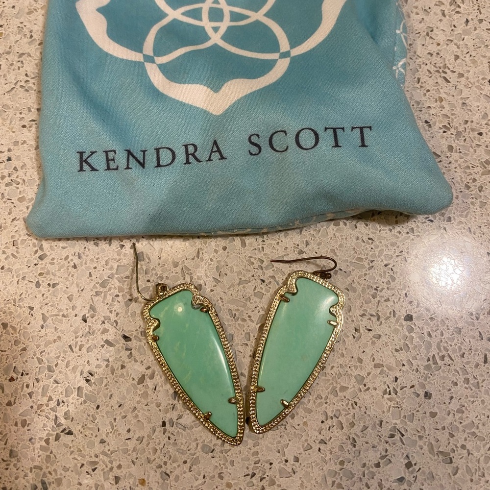 Kendra Scott sky earrings turquoise
